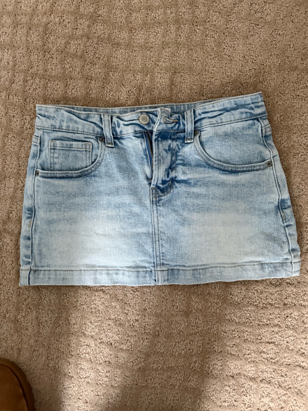 RSQ Light Blue Distressed Denim Skirt
